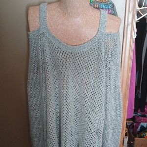 Maurices Off-the-Shoulder Knit Sweater in Light Gray
